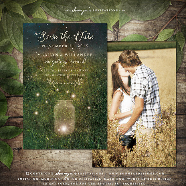 Rustic Enchanted Forest Save The Date